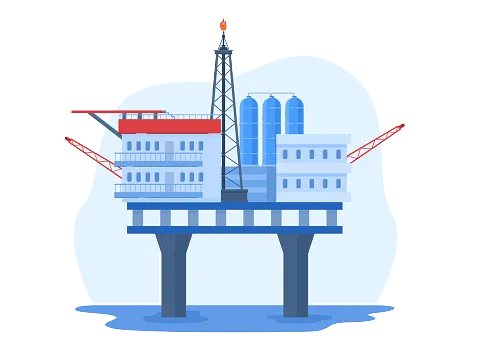 Ilustración de plataforma de almacenamiento