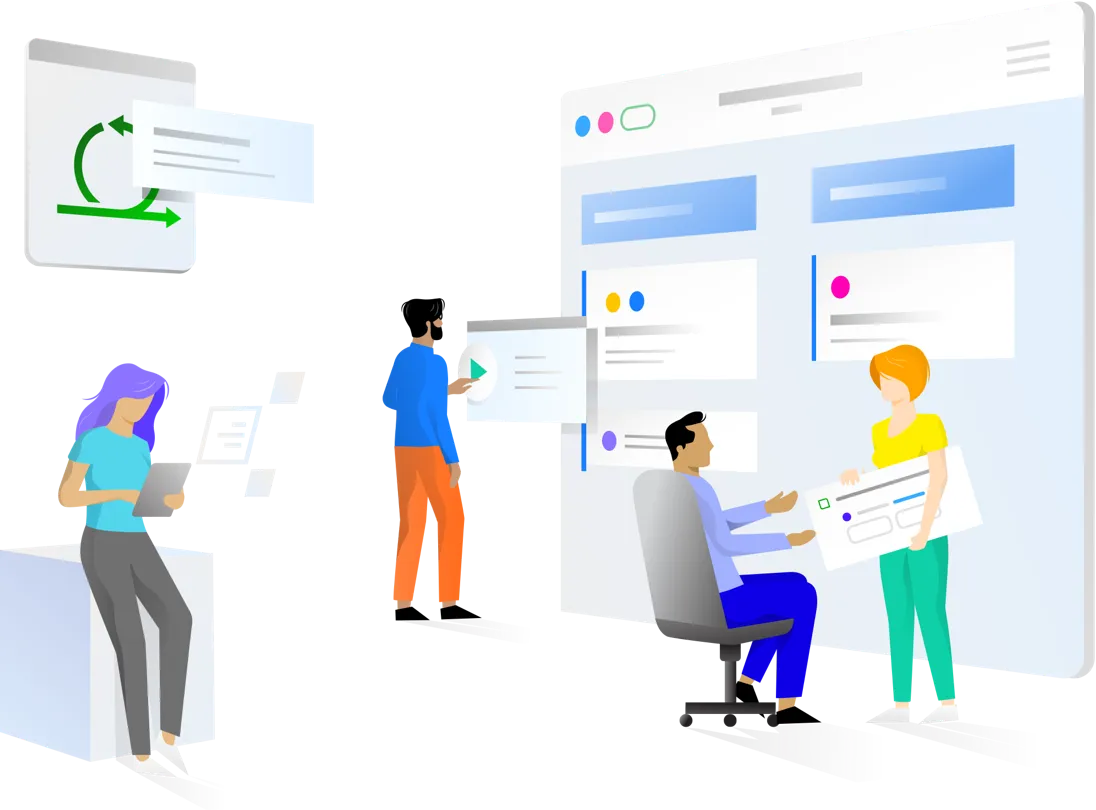 Ilustración de portal de órdenes en línea
